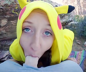 Slutty Pokemon Creampie Training in Public - Molly Pills - BIG BOOTY OUTDOOR PORNO POV 1080p