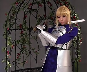 Cosplay asian babe fingered and fucked