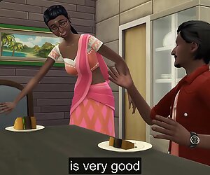 Indian step son visits his mom naked and puts her next to her in her bed - Desi indian sex