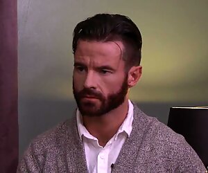 Ginger mature gay man gets his ass destroyed by a big black cock