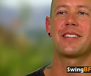 Lesbian wives are feeling so horny and free to fuck everyone and enjoy the swinger lifestyle.