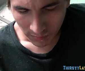 Latino gobbles shlong