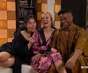 Hot Amateur Interracial Threesome -- Ersties