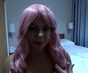 Sucking cock and drinking cum from the condom