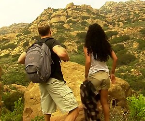 Outdoor Fucktivities - Clumsy Latina Babe Found Her Sav